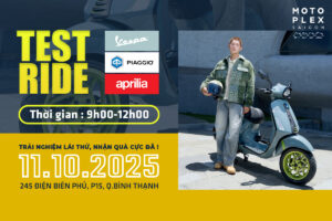 Ưu đãi vàng mua xe Vespa khi trải nghiệm lái thử Vespa